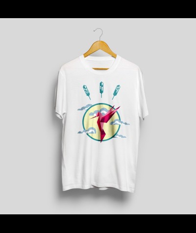 T-shirt imprimé colibri